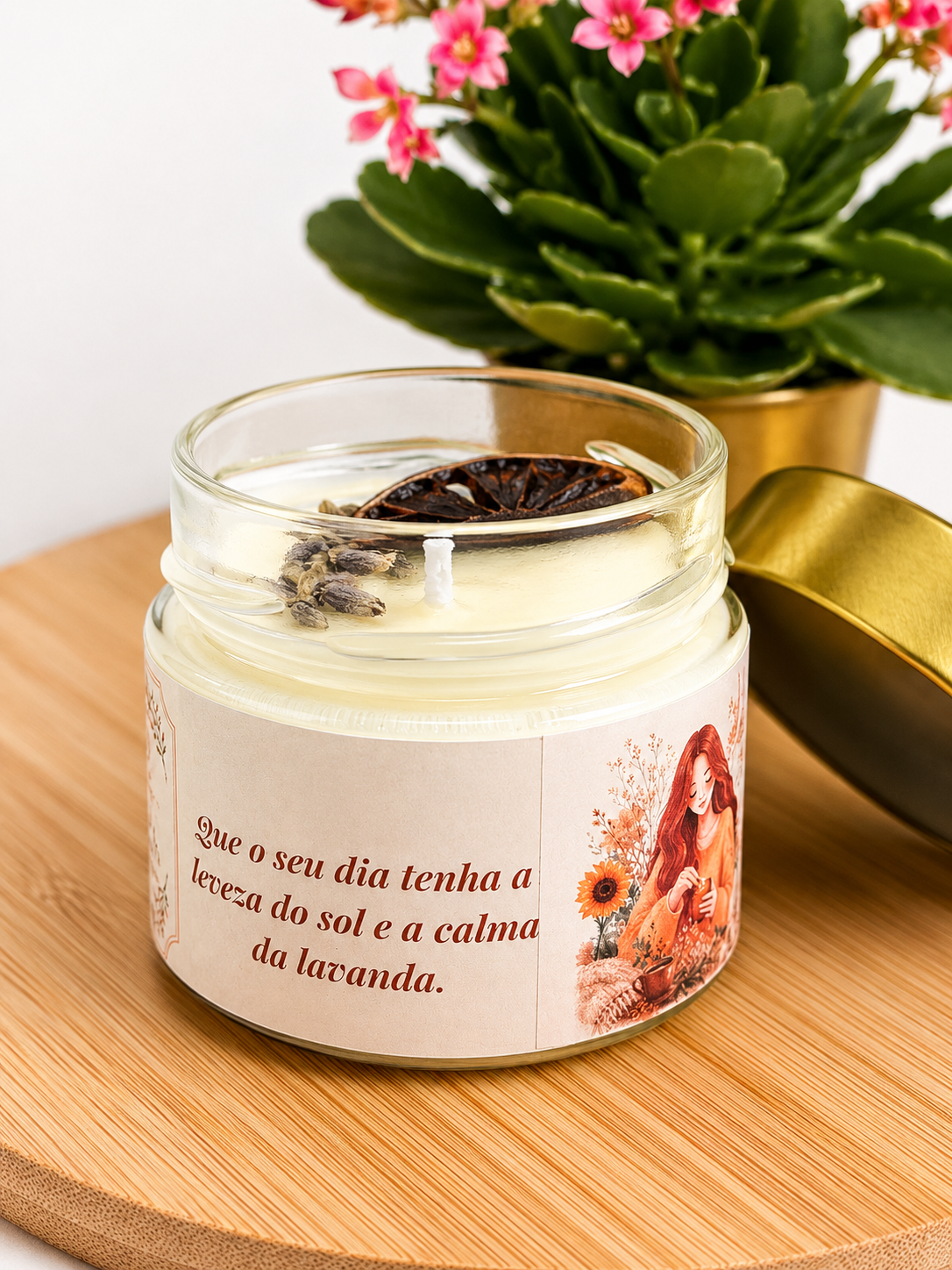 Vela Solar Leveza — Limão Siciliano & Lavanda