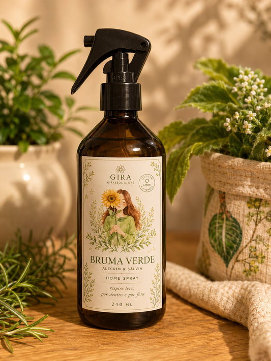🌿 Home Spray Bruma Verde — Alecrim & Sálvia 240ml