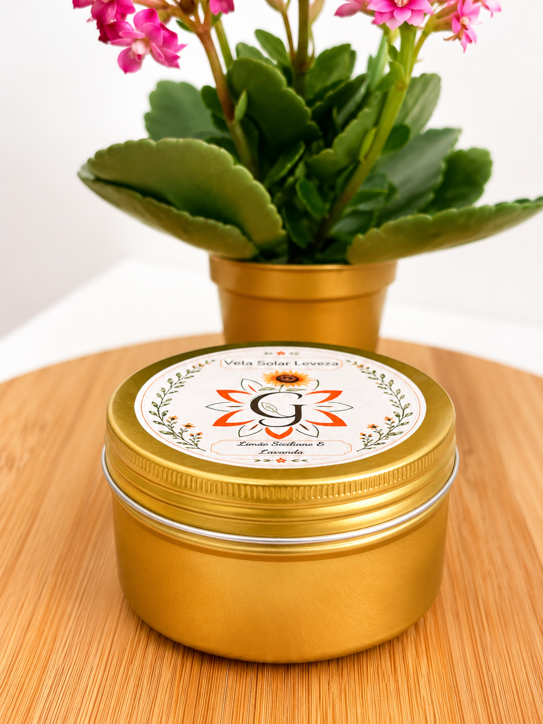 Vela Solar Leveza — Limão Siciliano & Lavanda